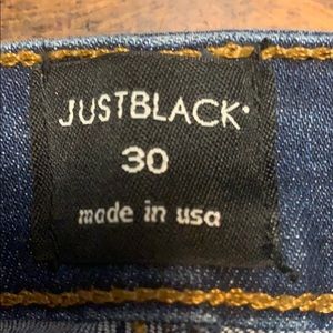 Just Black frayed bottom jeans